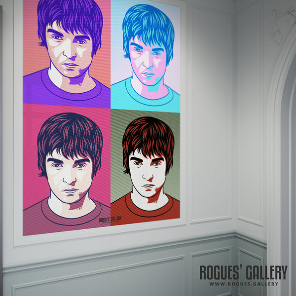 Noel Gallagher of Oasis - Various Styles of A3, A1 & A0 Prints