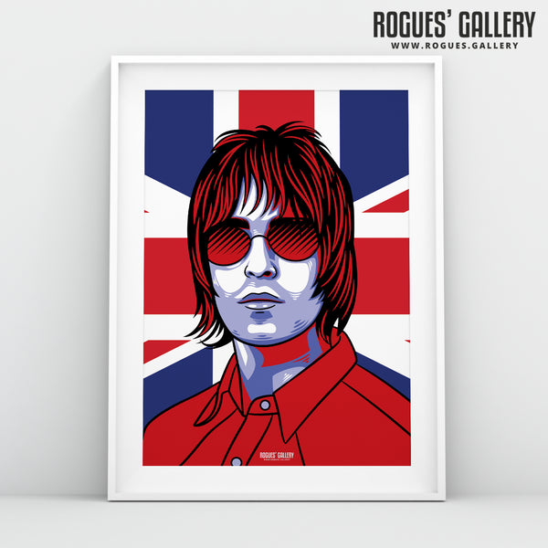 Liam Gallagher of Oasis - Various Styles of A3, A1 & A0 Prints