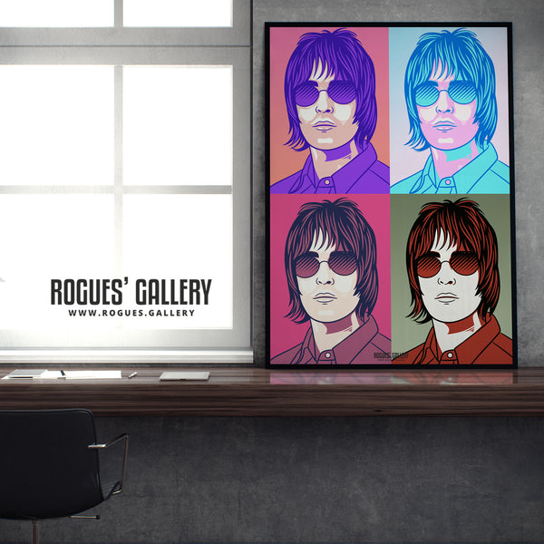 Liam Gallagher of Oasis - Various Styles of A3, A1 & A0 Prints