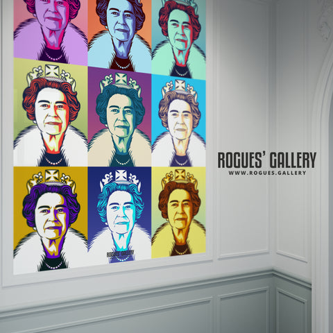 The Queen - Pop Art - A3, A1 or A0 Print