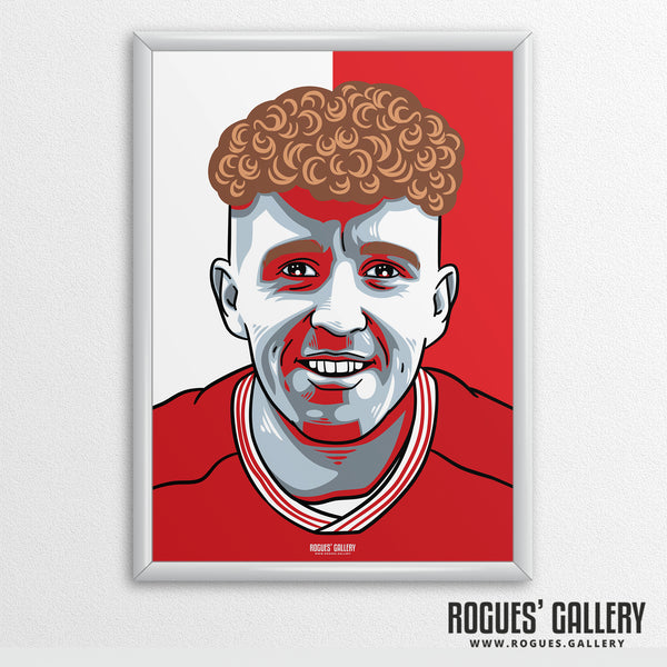 Jack Colback - Red & White - A3 Icon Print