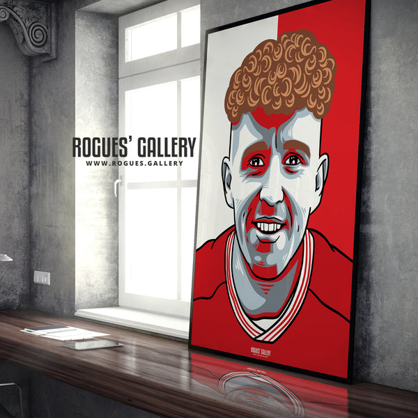 Jack Colback - Red & White - A3 Icon Print
