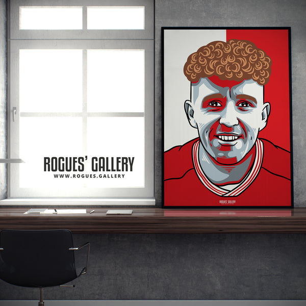 Jack Colback - Red & White - A3 Icon Print