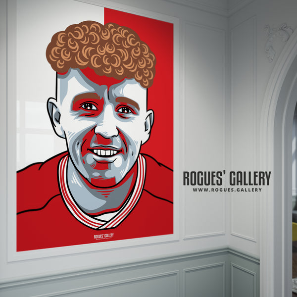 Jack Colback - Red & White - A3 Icon Print