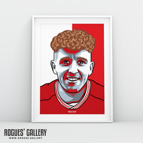 Jack Colback - Red & White - A3 Icon Print