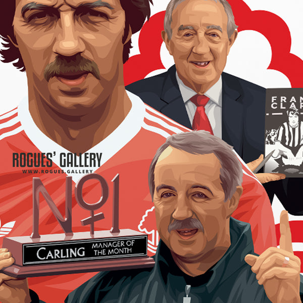 Frank Clark - Player, Manager, Chairman & Legend - A1 & A3 Print
