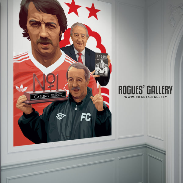 Frank Clark - Player, Manager, Chairman & Legend - A1 & A3 Print