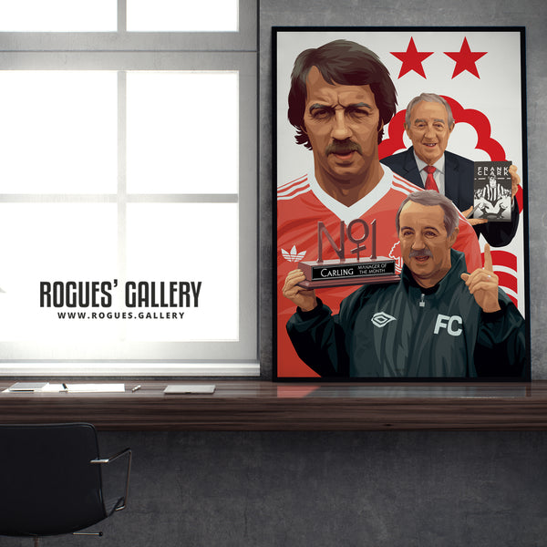 Frank Clark - Player, Manager, Chairman & Legend - A1 & A3 Print