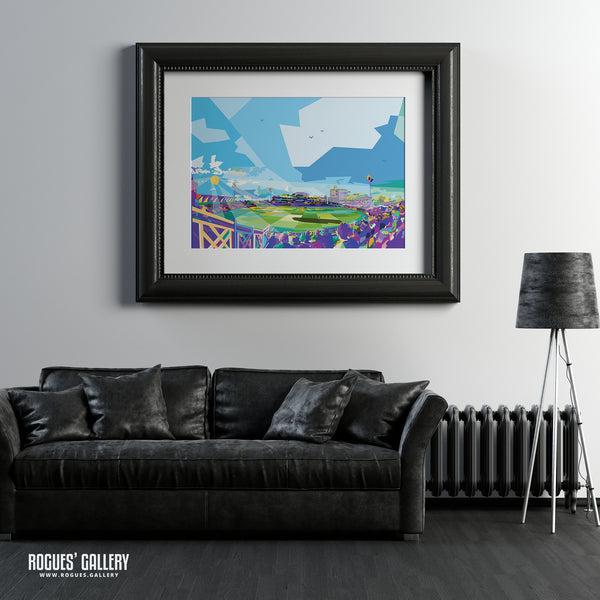 Trent Bridge: A September Evening at The T20 (WPAP Version) - Notts CCC The Outlaws - A0, A1 or A3 Print