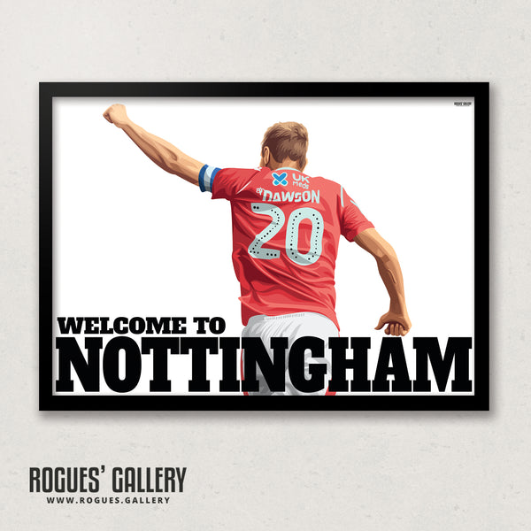 War Horse - Michael Dawson - Nottingham Forest - Several variations & A0, A1 or A3 Print