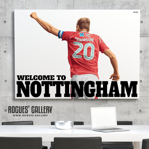 War Horse - Michael Dawson - Nottingham Forest - Several variations & A0, A1 or A3 Print