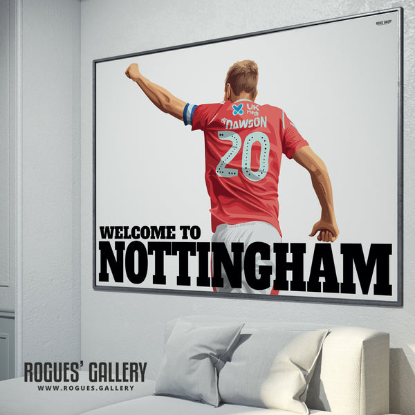 War Horse - Michael Dawson - Nottingham Forest - Several variations & A0, A1 or A3 Print