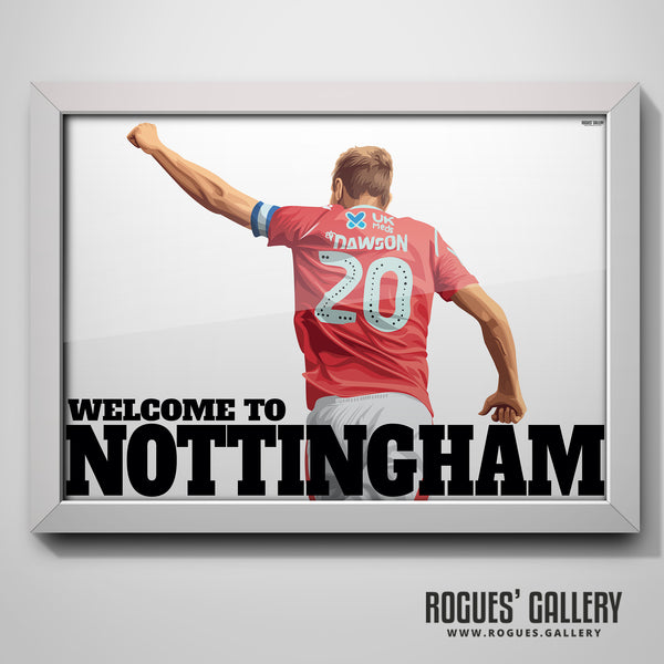 War Horse - Michael Dawson - Nottingham Forest - Several variations & A0, A1 or A3 Print