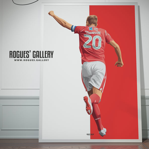 War Horse - Michael Dawson - Nottingham Forest - Several variations & A0, A1 or A3 Print