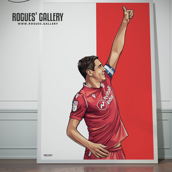 War Horse - Michael Dawson - Nottingham Forest - Several variations & A0, A1 or A3 Print