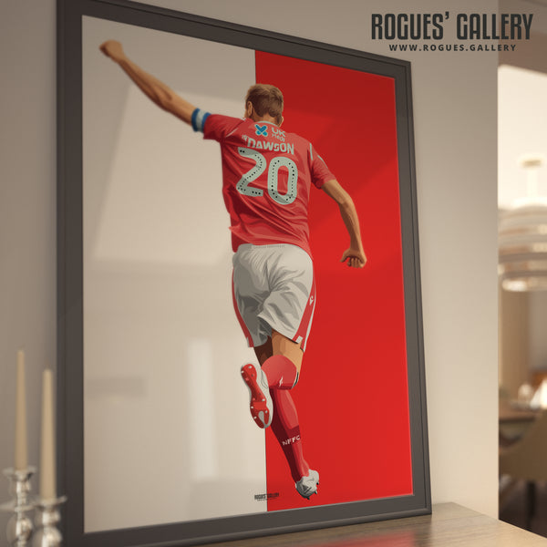 War Horse - Michael Dawson - Nottingham Forest - Several variations & A0, A1 or A3 Print