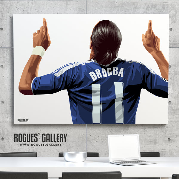 Didier Drogba: Welcome To Stamford Bridge - Back with or without text - A0, A1 or A3 Prints