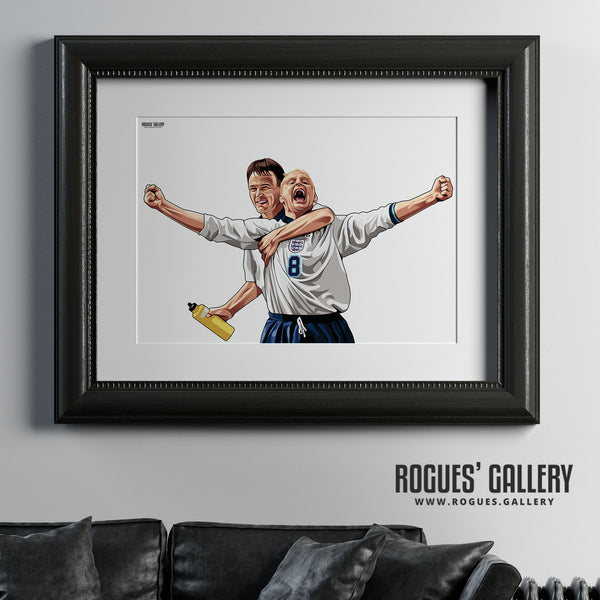 Gazza & Teddy: Welcome To Wembley - With or without text - A0, A1 or A3 Prints