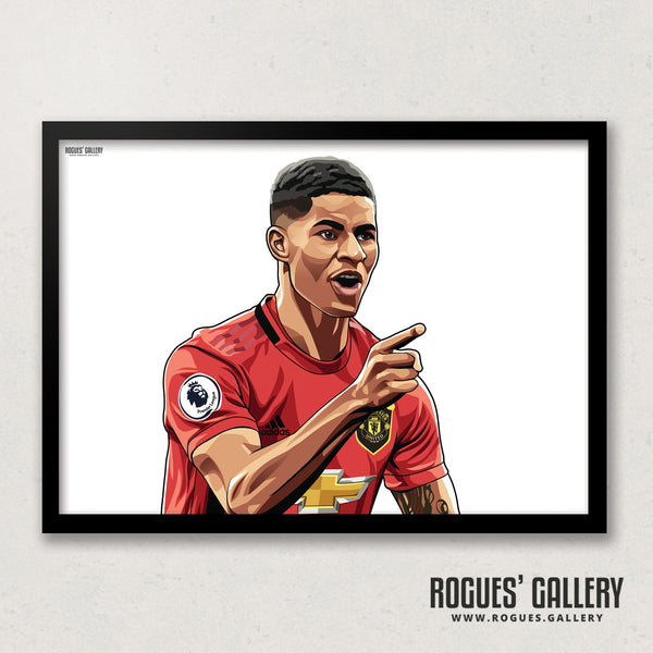 Marcus Rashford: Welcome To Old Trafford - With or without text - A0, A1, A2 or A3 Prints