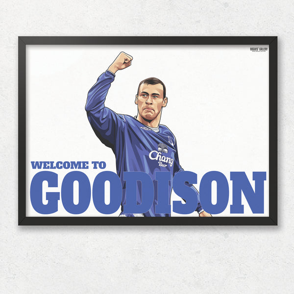 Duncan Ferguson: Welcome To Goodison - With or without text - A0, A1 or A3 Prints