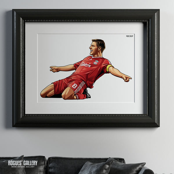 Steven Gerrard: Welcome To Anfield - A0, A1 or A3 Print - with or without text