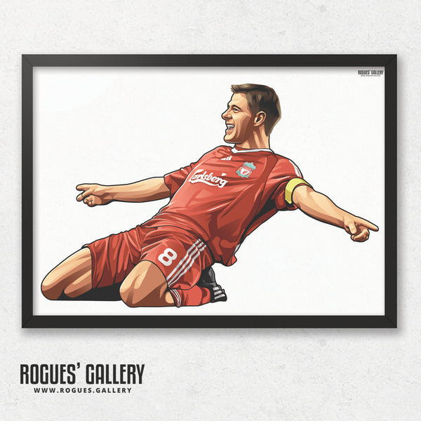 Steven Gerrard: Welcome To Anfield - A0, A1 or A3 Print - with or without text