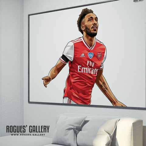 Aubameyang: Welcome To Arsenal - A0, A1 or A3 Print - with or without text
