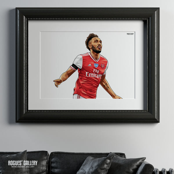 Aubameyang: Welcome To Arsenal - A0, A1 or A3 Print - with or without text