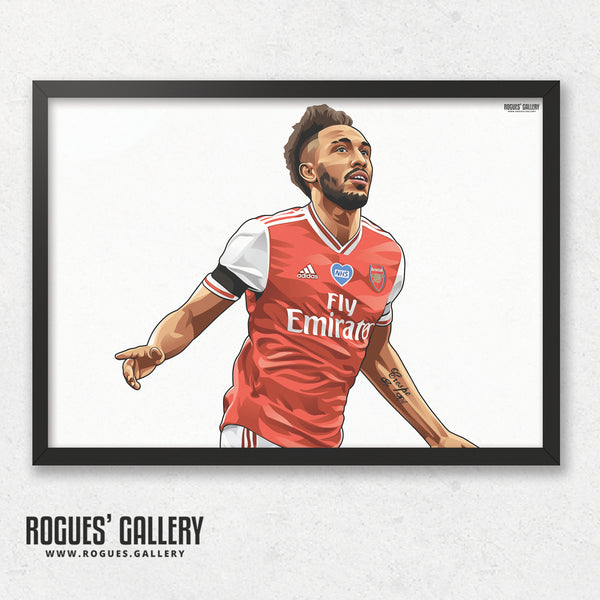 Aubameyang: Welcome To Arsenal - A0, A1 or A3 Print - with or without text