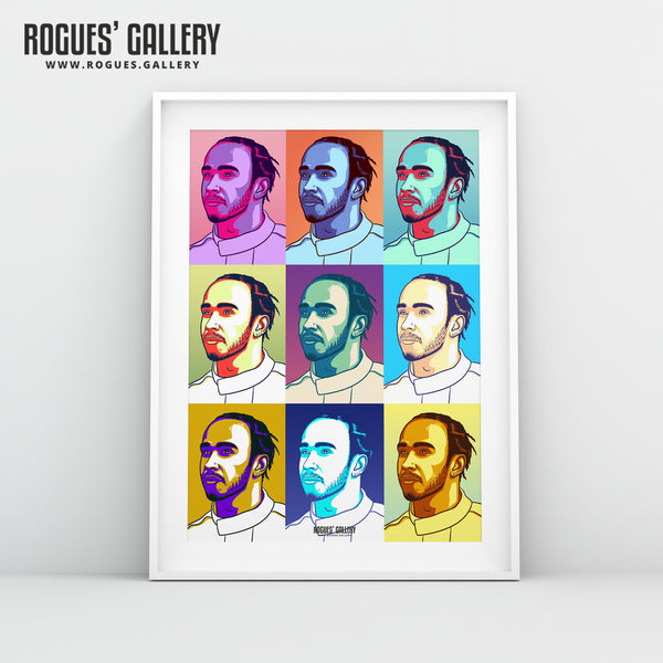 Pop Art Lewis Hamilton - F1 Legend - A3, A1 or A0 Print