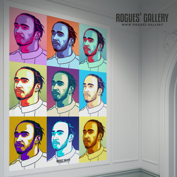 Pop Art Lewis Hamilton - F1 Legend - A3, A1 or A0 Print