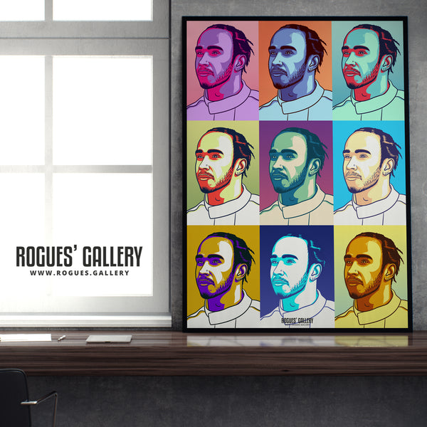 Pop Art Lewis Hamilton - F1 Legend - A3, A1 or A0 Print