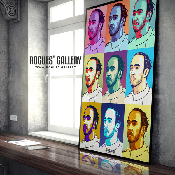 Pop Art Lewis Hamilton - F1 Legend - A3, A1 or A0 Print