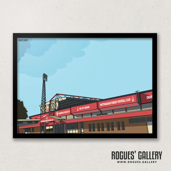 The Car Park at The World Famous City Ground - A3 Prints & A1/0 option