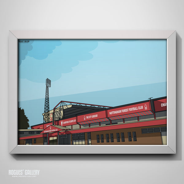 The Car Park at The World Famous City Ground - A3 Prints & A1/0 option