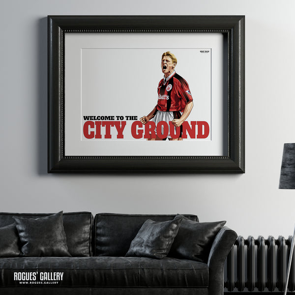 Welcome To The City Ground - Psycho Version - Nottingham Forest - A0, A1 or A3 Print