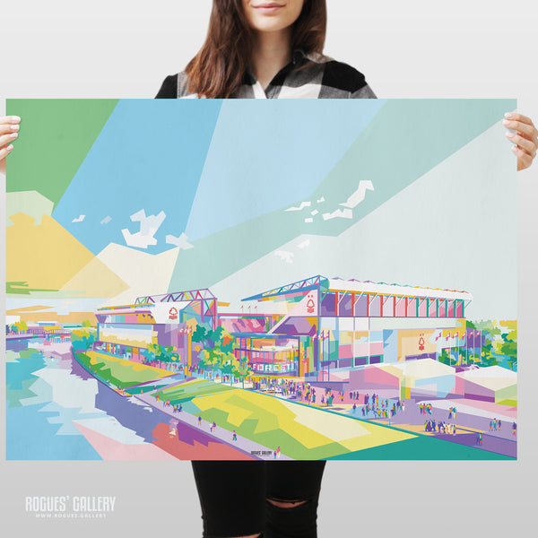 The City Ground: The Future's Bright (WPAP Version) - A0, A1, A2 or A3 Print