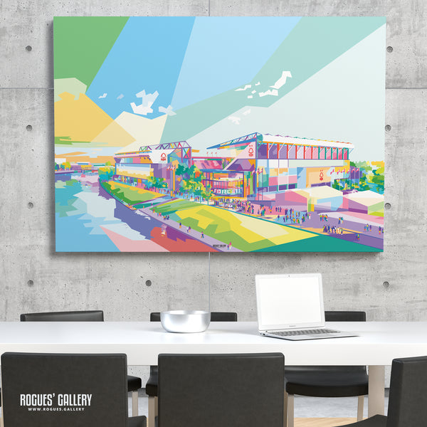 The City Ground: The Future's Bright (WPAP Version) - A0, A1, A2 or A3 Print