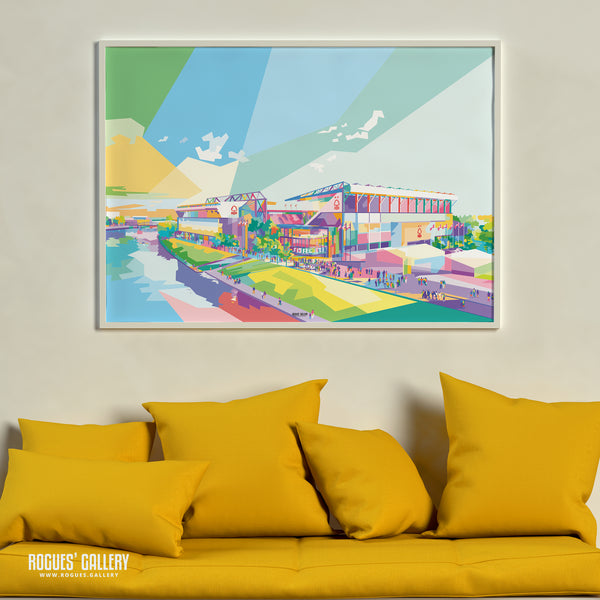 The City Ground: The Future's Bright (WPAP Version) - A0, A1, A2 or A3 Print