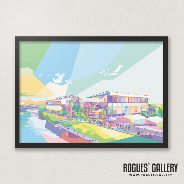 The City Ground: The Future's Bright (WPAP Version) - A0, A1, A2 or A3 Print