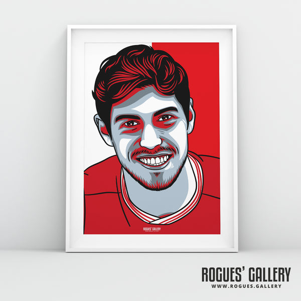 Scott McKenna - Red & White - A3 Icon Print