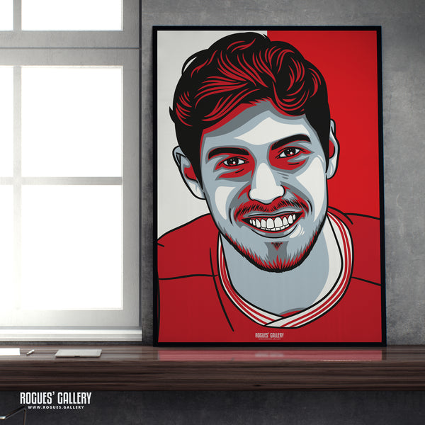 Scott McKenna - Red & White - A3 Icon Print