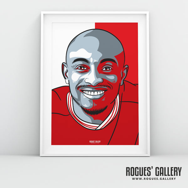 Foud Bachirou aka Fred - Red & White - A3 Icon Print