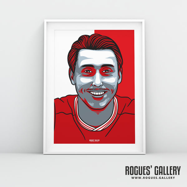 Luke Freeman - Red & White - A3 Icon Print