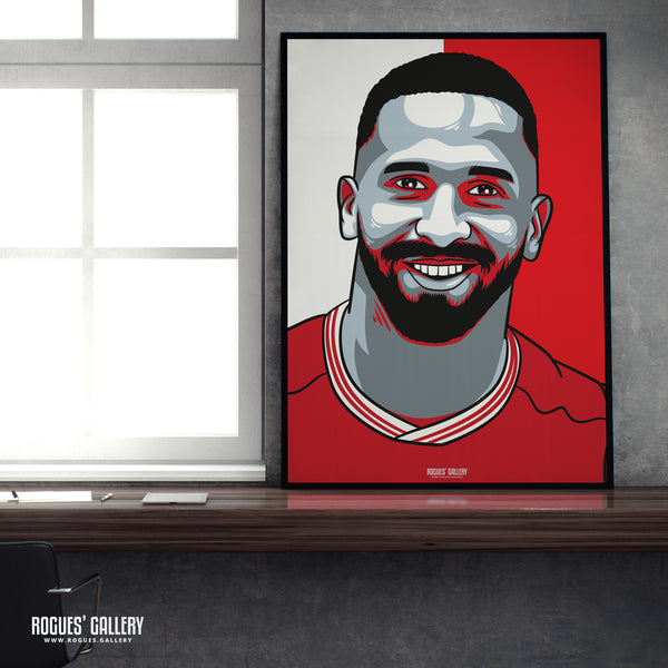 Cafu - Red & White - A3 Icon Print