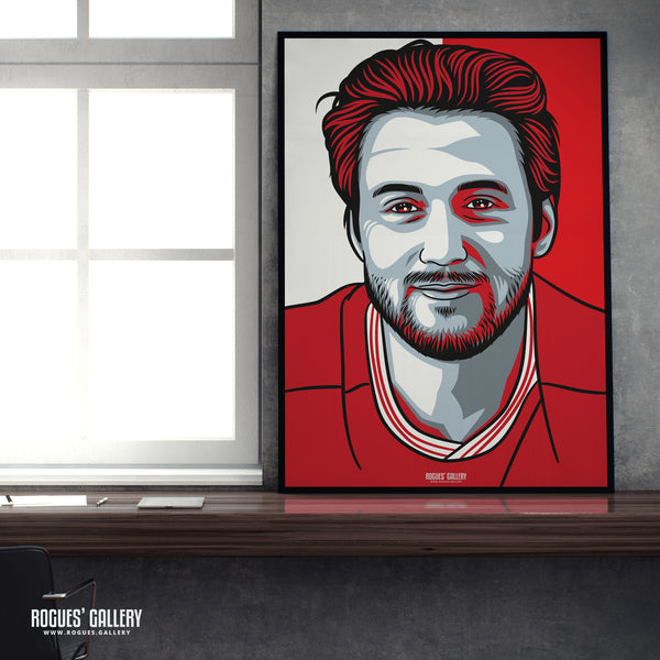 Harry Arter - Red & White - A3 Icon Print