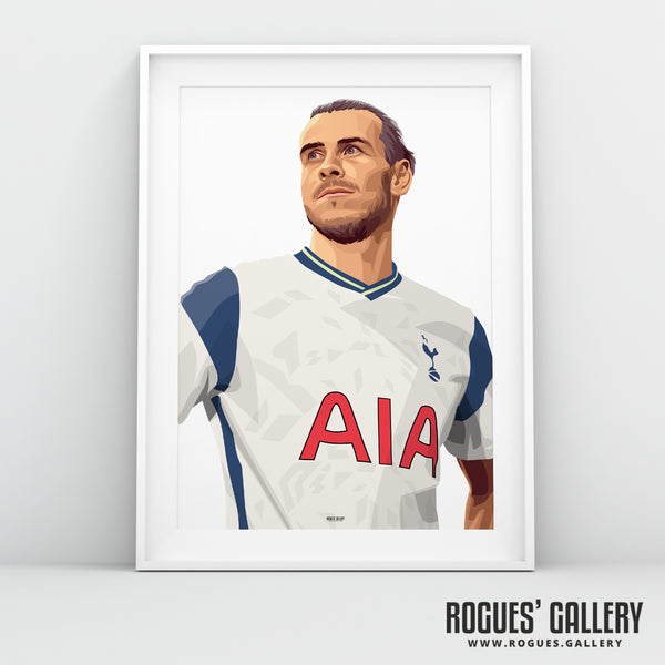 Gareth Bale: Welcome To Tottenham - Tottenham Hotspur - A0, A1 or A3 Print - with or without text
