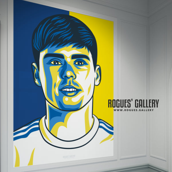 Leif Davis - Leeds Utd - A3 Icon Print