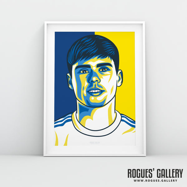 Leif Davis - Leeds Utd - A3 Icon Print
