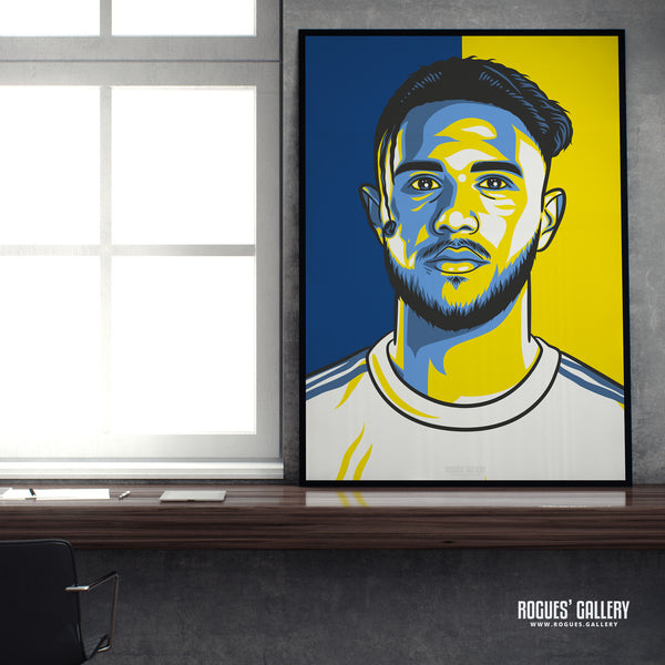 Tyler Roberts - Leeds Utd - A3 Icon Print